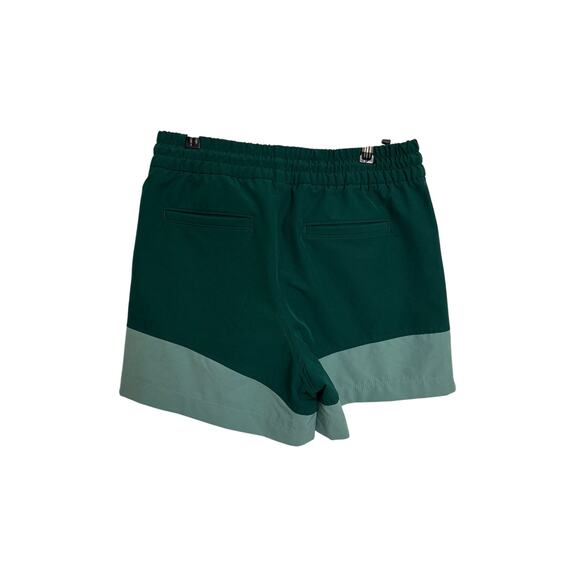 Old Navy StretchTech Go-H2O Shorts Womens Small Green Colorblock 4.5" Inseam - Picture 2 of 5